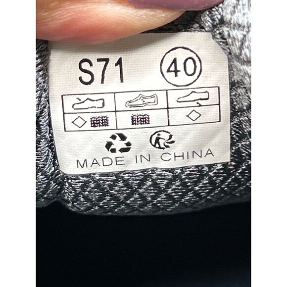 Bronax Mens Size 7.5 Breathable Mesh Running Shoes Black & Grey - Picture 6 of 8